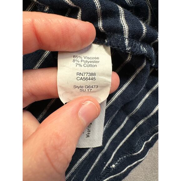 Madewell High Point Tank Dress Women’s Size XL Chevron Stripe Sleeveless G6473 - Picture 8 of 10